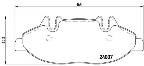 Комплект гальмівних колодок BREMBO P 50 050