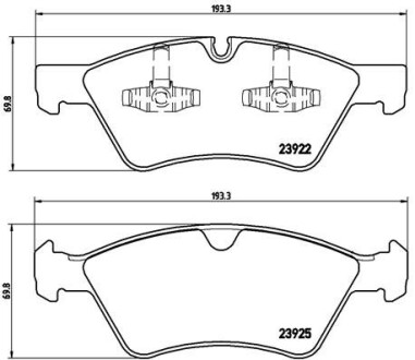 Колодки гальмівні дискові BREMBO P 50 063