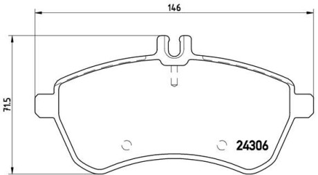 Колодки гальмівні дискові (комплект 4 шт) BREMBO P50067