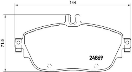 Комплект гальмівних колодок BREMBO P 50 093