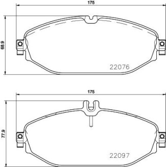 Комплект гальмівних колодок BREMBO P50124 (фото 1)