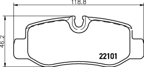 Комплект гальмівних колодок BREMBO P 50 126