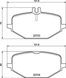 Гальмівні колодки BREMBO P50161