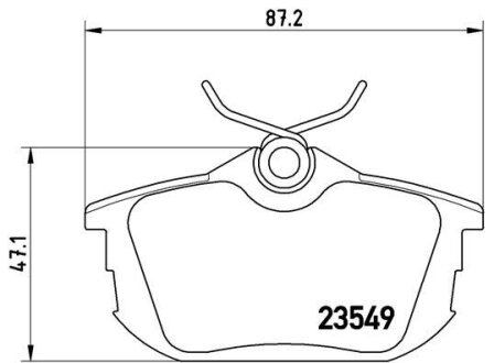 Комплект гальмівних колодок з 4 шт. дисків BREMBO P54023