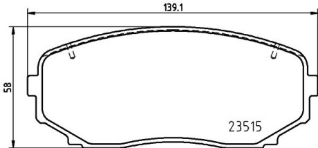 Колодки тормозные дисковые (комплект 4 шт.)) BREMBO P 54 060