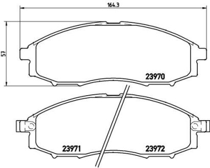 Комплект тормозных колодок BREMBO P56049