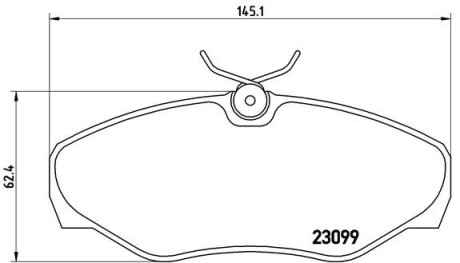 Колодка тормозов. диск. OPEL VIVARO 01-, RENAULT TRAFIC 01-передн. (выр-во) BREMBO P 56 061