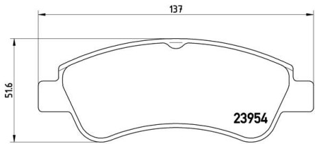 Колодки гальмівні дискові BREMBO P 61 066 (фото 1)