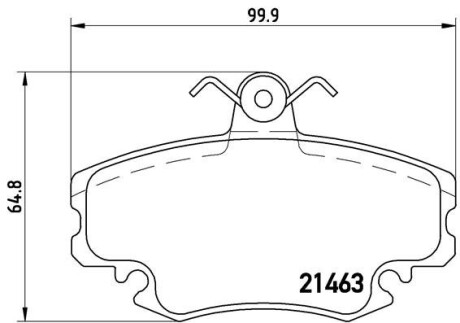 Колодки гальмівні дискові BREMBO P 68 008 (фото 1)