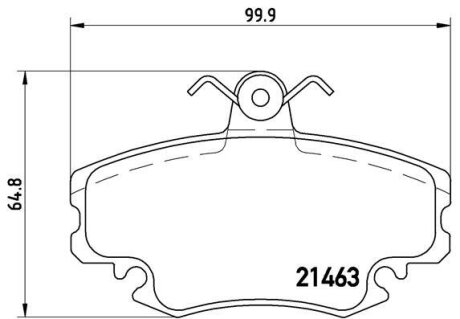 Комплект гальмівних колодок BREMBO P 68 038