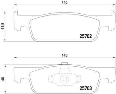 Колодка гальм. диск. DACIA LOGAN 1.2 1.5 2012-,SANDERO 2013-, CLIO IV 2012- передн. BREMBO P 68 059