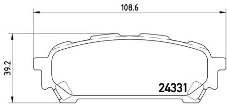 Колодки тормозные дисковые BREMBO P78014