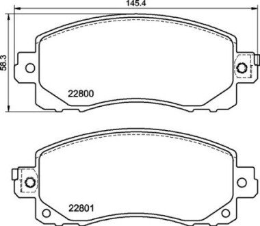 Гальмівні колодки зад. Honda Accord VIII/CR-V 01-06 08- (akebono) BREMBO P 78 028