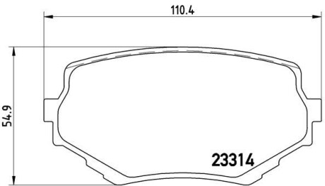 Комплект тормозных колодок BREMBO P79009