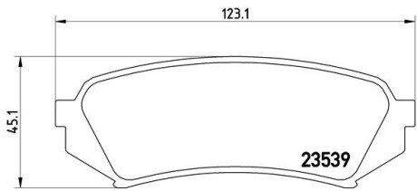 Колодка гальм. диск. TOYOTA LAND CRUISER 100, задн. BREMBO P 83 049