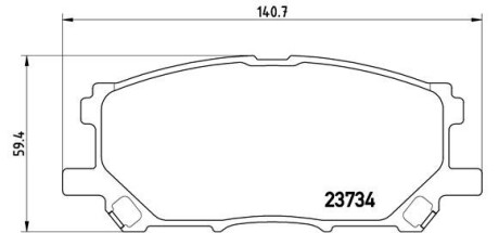 Колодки гальмівні дискові BREMBO P 83 067