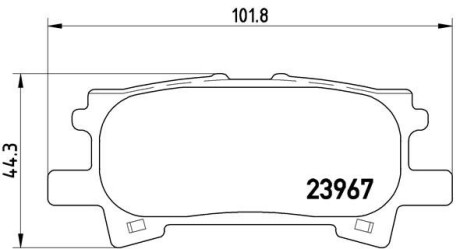 Комплект гальмівних колодок BREMBO P 83 068