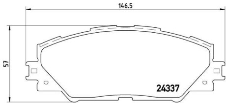 Гальмівні колодки дискові BREMBO P83071