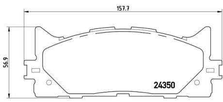 Колодки гальмівні дискові BREMBO P 83 117