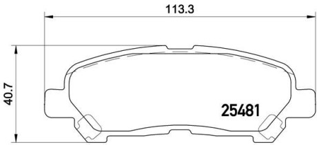 Колодки гальмівні дискові BREMBO P 83 138