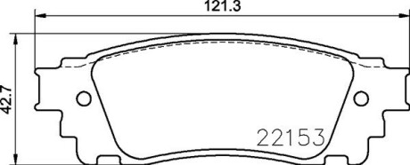 Комплект гальмівних колодок BREMBO P83166