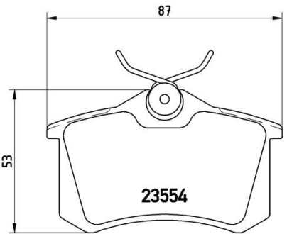 Колодки гальмівні дискові BREMBO P 85 020