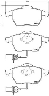 Комплект гальмівних колодок BREMBO P85037 (фото 1)