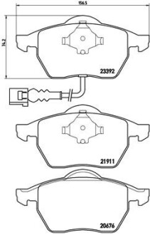 Комплект гальмівних колодок BREMBO P 85 045