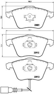 Колодки тормозные дисковые BREMBO P85079