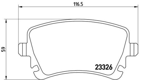 Комплект тормозных колодок BREMBO P85083