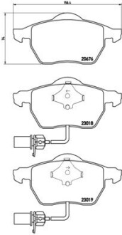 Гальмівні колодки, дискові BREMBO P85085