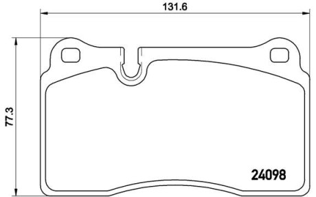 Колодка гальм. диск. RANGE ROVER III (LM), VW TOUAREG передн. BREMBO P 85 110