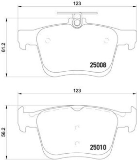 Комплект гальмівних колодок BREMBO P 85 125