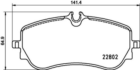 Гальмівні колодки зад. VW Crafter 16-/Amarok 11-/Man TGE 16- BREMBO P 85 172