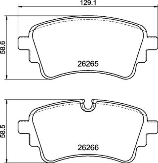 Гальмівні колодки зад. Audi Q7 15- BREMBO P 85 185