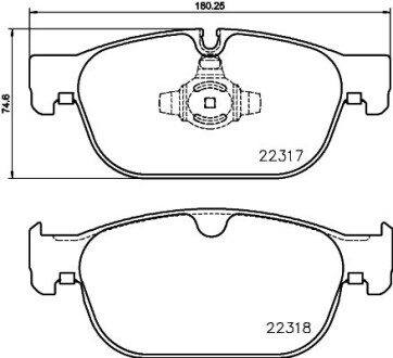 Колодка гальм. диск. передн. BREMBO P 86 027