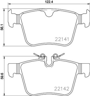 Колодки тормозные дисковые (комплект 4 шт.)) BREMBO P86029