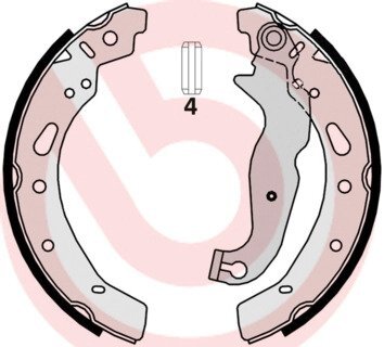 Тормозные колодки барабаны BREMBO S24540