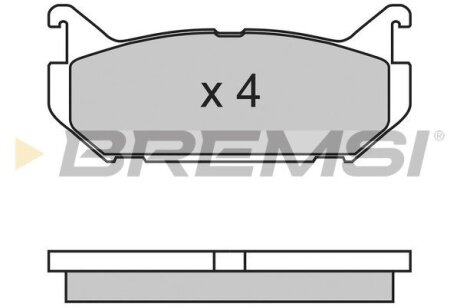 Гальмівні колодки зад. Mazda 626 91-02 (akebono) BREMSI BP2632