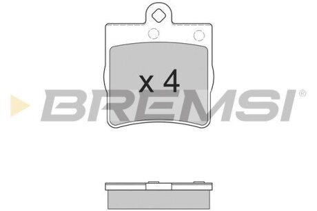 Тормозные колодки зад. MB C/E-класс (W202/203/210) (ATE) BREMSI BP2861