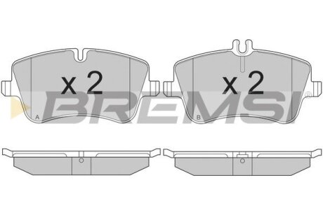 Гальмівні колодки пер. MB W203 00-07 (TRW) BREMSI BP2896