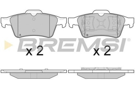 Гальмівні колодки зад. Connect 02-13 BREMSI BP2980