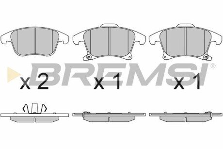 Гальмівні колодки пер. Galaxy III/Mondeo V/S-Max 14- (ATE - TEVES) BREMSI BP3655