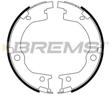 Колодки ручного тормоза Hyundai Santa FE I,II 06-12/Kia Sorento 06- BREMSI GF0803