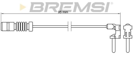 Датчик тормозных колодок MB 207-508 BREMSI WI0501