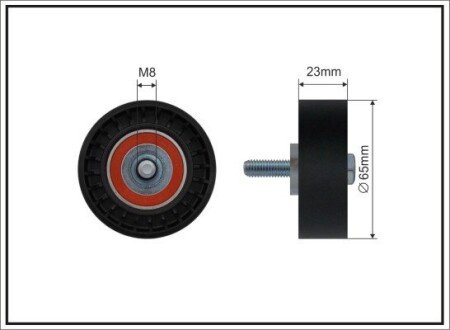 65x8x23 Ролик паска приводного Fiat Siena 1.2 01- CAFFARO 08-16