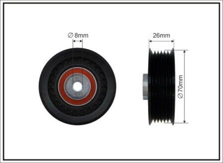 70X8X22.5 Ролик паска приводного DB124/201 M102 CAFFARO 140-22