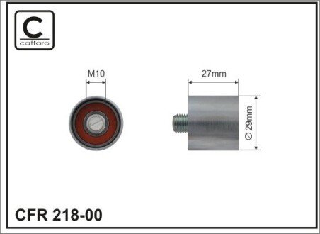 29x10x27 Ролик паска приводного Audi/Skoda/VW 1.8T 95- CAFFARO 218-00