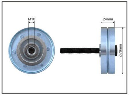 Ролик 76x10x24 CAFFARO 252-53