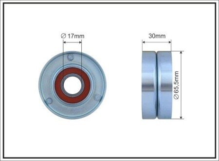 65,5x17x30 Ролик паска приводного OM642 DB Sprinter 3.0 Cdi 06- CAFFARO 300-00